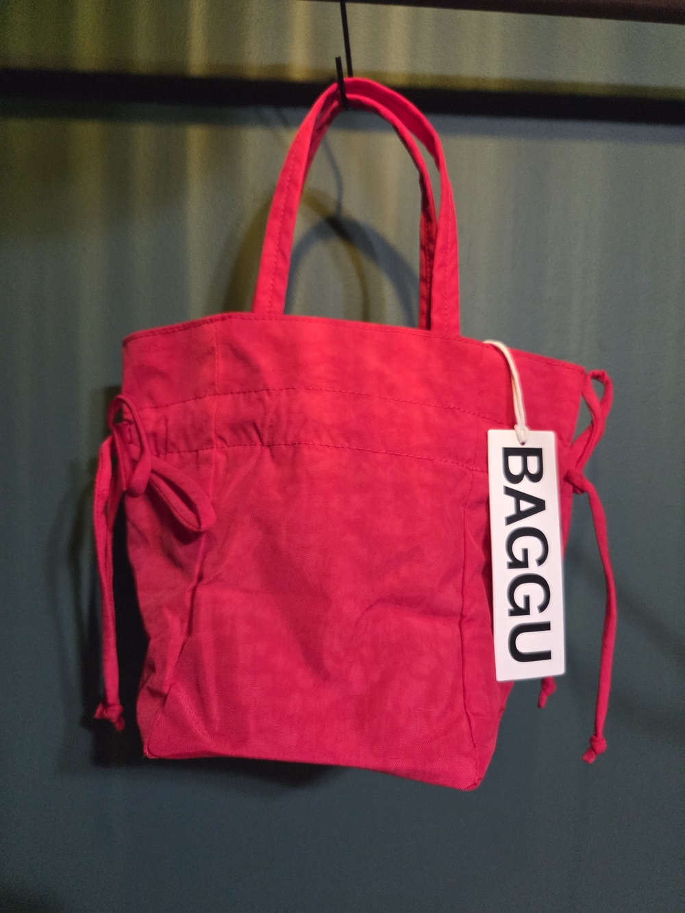 BAGGU Drawstring Bag - Candy Apple